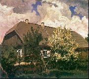 Ferdynand Ruszczyc Manor house in Bohdanew Germany oil painting artist